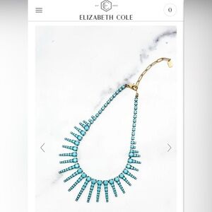 Elizabeth Cole Turquoise Statement Necklace Channing Necklace